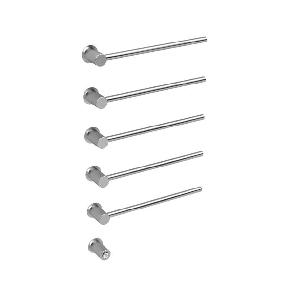 AA501/2/3  Horizontal Hidden Heated Towel Rail | 3/4/5 Rods | Build-In Modular | 304 Stainless Steel | For Space-Saving Wall Installation