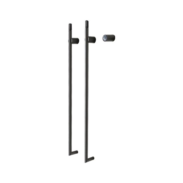 AA510 Vertical Hidden Heated Towel Rack For Bathtubs And Showers | Build-In Modular | Carbon Fiber Heating | 2 Rods