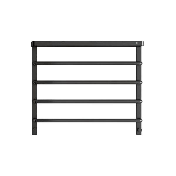 AB308 Small Heated Towel Rail | Electric Towel Rack | With Shelf | 304 Stainless Steel | Carbon Fiber Heating | Wall Mounted | Smart Control | Black | White