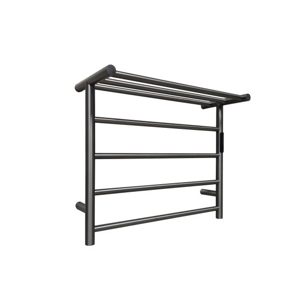 AB313S Heated Towel Warmer | With Shelf | 304 Stainless Steel | Carbon Fiber Heating | Wall Mounted | Smart Control