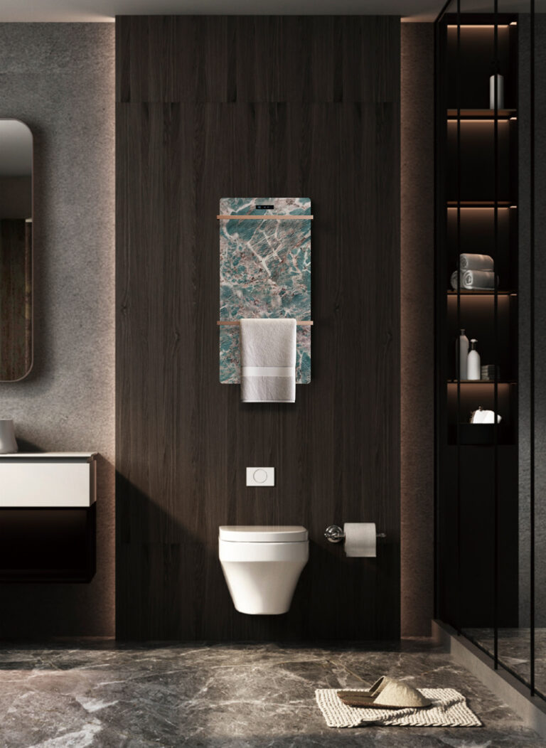 AY104 Ceramic Slab Plate Heated Towel Rack