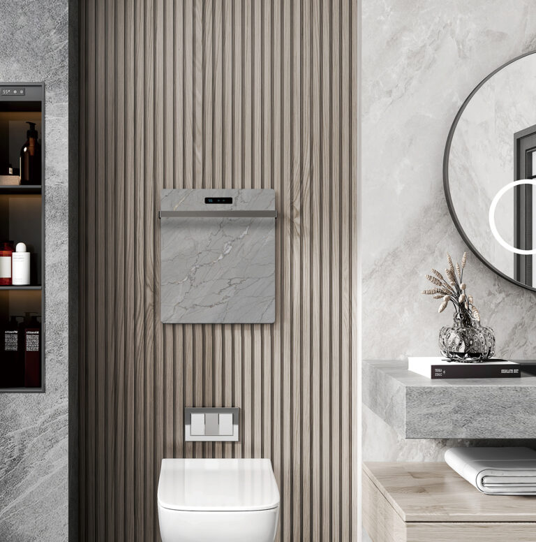 AY108 Ceramic Slab Plate Heated Towel Rack